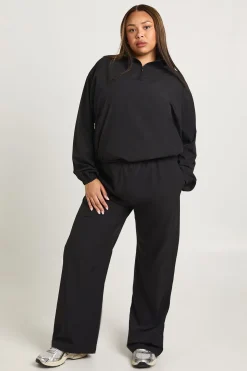 Pantalon de Jogging Large Taille Plus avec Ceinture Élastiquée