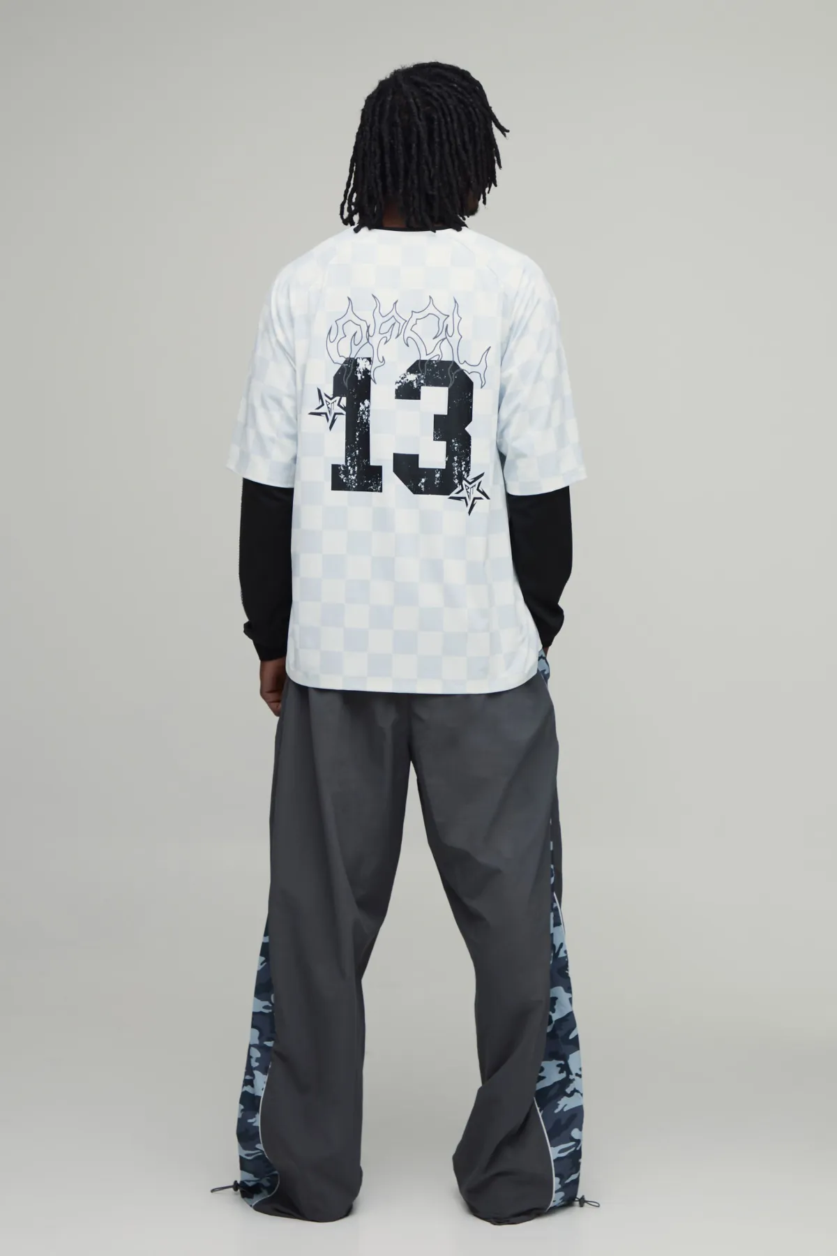 boohooMAN Pantalon De Jogging Parachute Extrême À Panneaux Camouflage Tall<Homme Pantalons Tall|Tout Afficher
