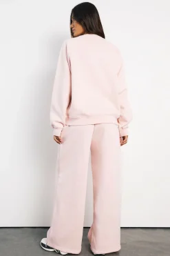 boohoo Pantalon De Jogging Taille Moyenne Jambe Large Avec Ceinture Fine<Femme Pantalons|Basiques