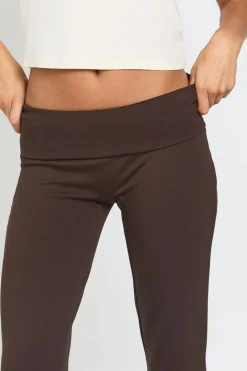 Pantalon De Jogging Évasé À Taille Repliable Toucher Doux