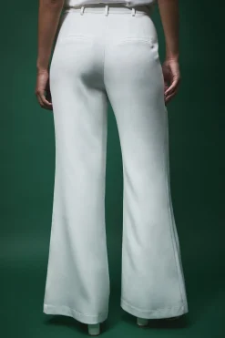 Pantalon de Mariée Lisa Tan Tailleur Jambes Larges
