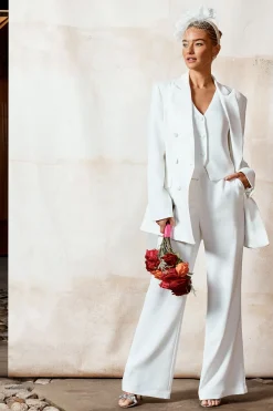 Pantalon de Mariée Évasé Premium