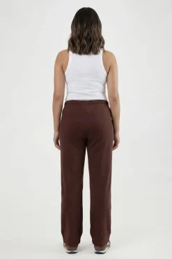 Pantalon De Maternité Côtelé À Jambe Large Basique