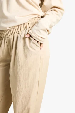 Pantalon De Maternité Large En Nylon Élastique