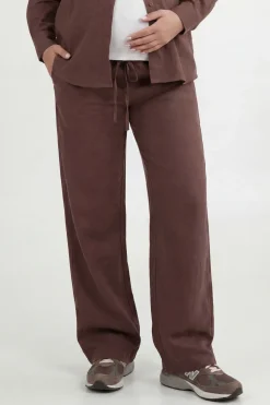 Pantalon De Maternité Large En Chambray Avec Cordon De Serrage