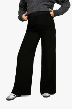 Pantalon De Maternité Large Texturé Avec Taille Élastique Et Cordon De Serrage