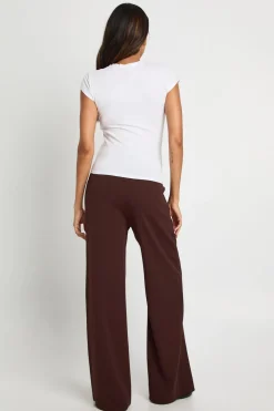 boohoo Pantalon de maternité sur mesure à jambes larges<Femme Pantalons|Looks Chocolat
