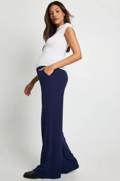 boohoo Pantalon de maternité sur-mesure à jambes larges<Femme Pantalons|Tailleurs