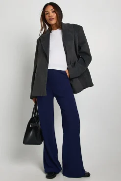 boohoo Pantalon de maternité sur-mesure à jambes larges<Femme Pantalons|Tailleurs