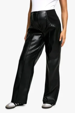 Pantalon de Maternité Taille Haute Détails Coutures synthétique Coupe Ajustée