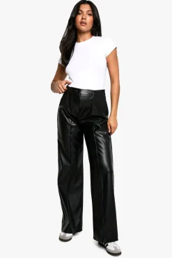 Pantalon de Maternité Taille Haute Détails Coutures synthétique Coupe Ajustée