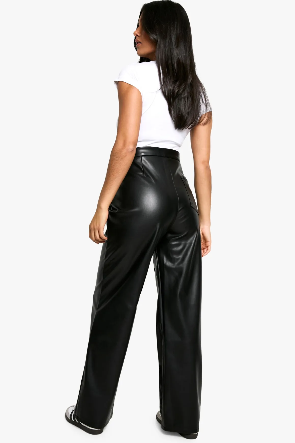 Pantalon de Maternité Taille Haute Détails Coutures synthétique Coupe Ajustée