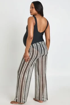 Pantalon De Plage En Crochet De Maternité