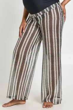Pantalon De Plage En Crochet De Maternité