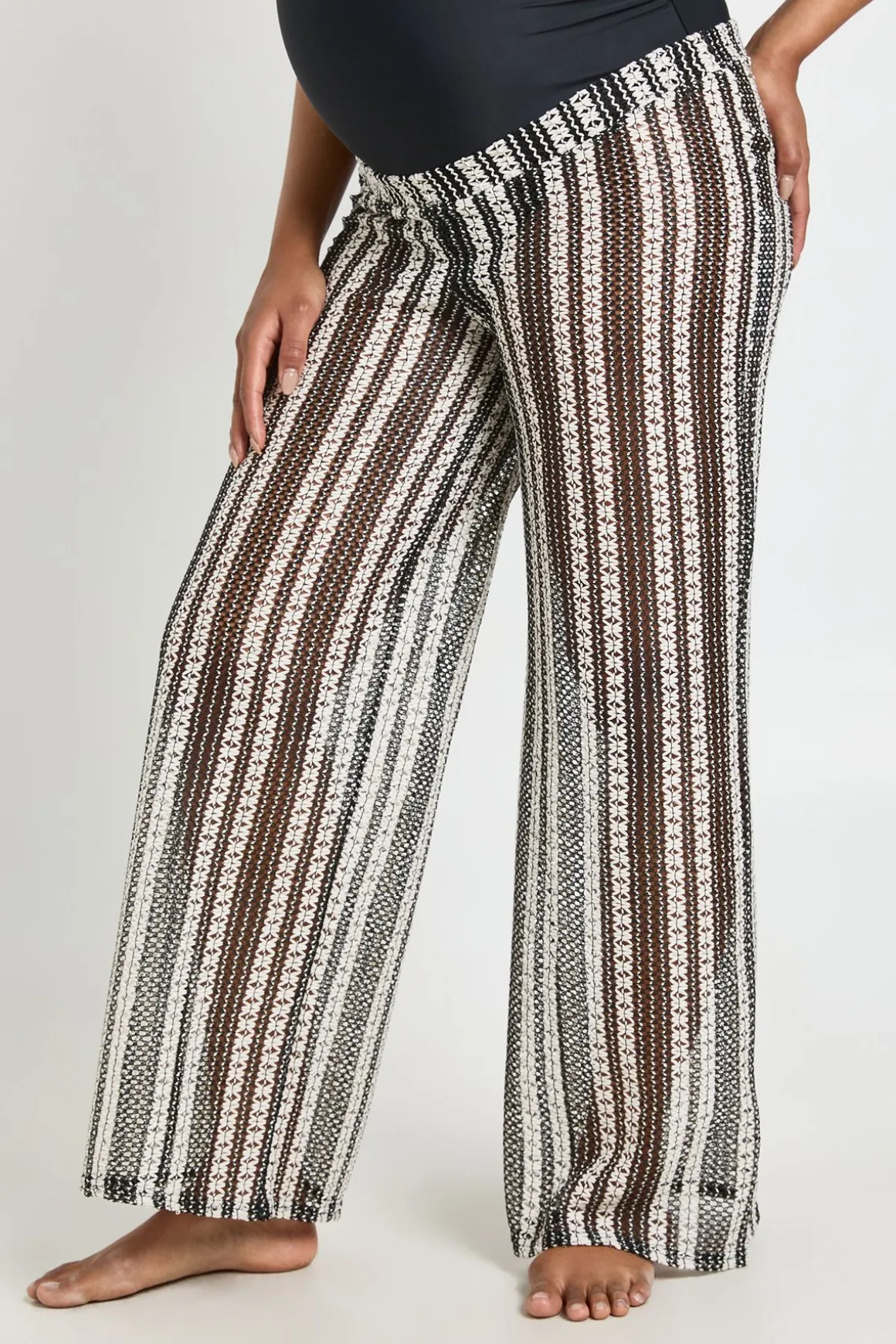 Pantalon De Plage En Crochet De Maternité
