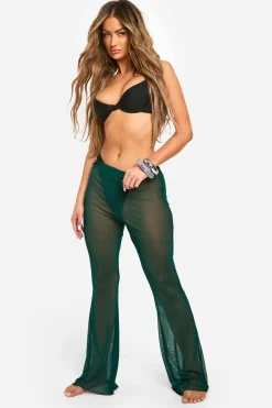 boohoo Pantalon de plage en mesh<Femme Tenues De Plage
