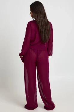 Pantalon De Plage En Mousseline