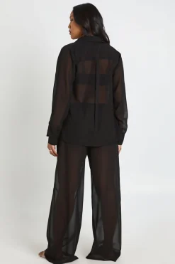 boohoo Pantalon De Plage En Mousseline De Maternité<Femme Tenues De Plage