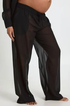 boohoo Pantalon De Plage En Mousseline De Maternité<Femme Tenues De Plage