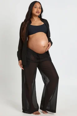 boohoo Pantalon De Plage En Mousseline De Maternité<Femme Tenues De Plage
