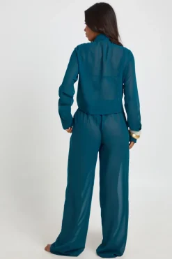 Pantalon De Plage En Mousseline