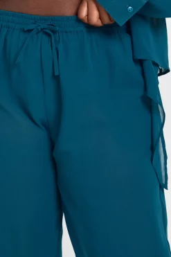 Pantalon De Plage En Mousseline Grande Taille