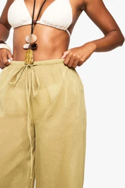 Pantalon de plage en étamine