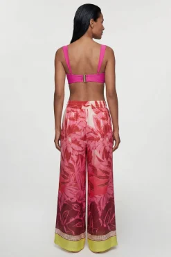 Pantalon De Plage En Voile De Coton Imprimé