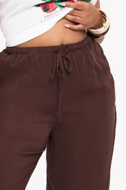 Pantalon De Plage Grande Taille En Tissu Gaze À Jambes Larges