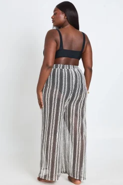 Pantalon De Plage Grande Taille Au Crochet