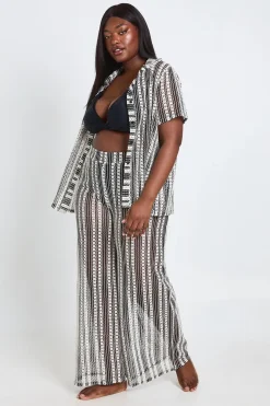 Pantalon De Plage Grande Taille Au Crochet