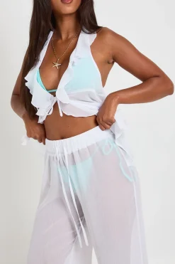 Pantalon De Plage À Jambes Larges