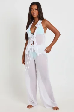 Pantalon De Plage À Jambes Larges