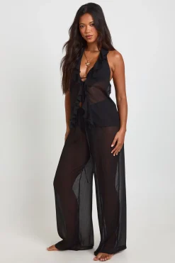 Pantalon De Plage À Jambes Larges