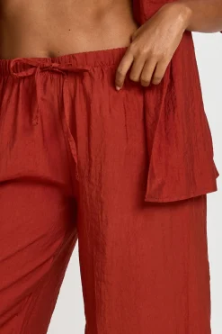 boohoo Pantalon De Plage Large Effet Lin<Femme Tenues De Plage