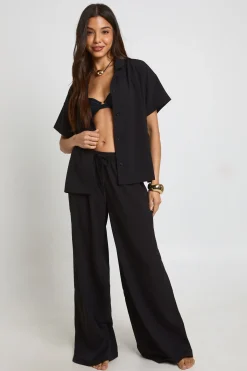 boohoo Pantalon De Plage Texturé Oversize Essentials<Femme Tenues De Plage