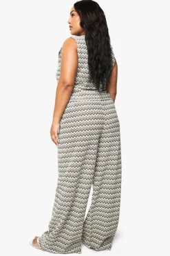 Pantalon de plage tricoté Zig Zag Plus