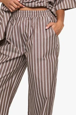 boohoo Pantalon de pyjama en coton à rayures tonales<Femme Pyjamas