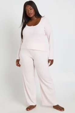 Pantalon De Pyjama Pointelle Grande Taille