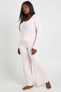 Pantalon De Pyjama Pointelle Grande Taille
