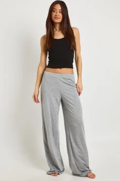 Pantalon de Pyjama Taille Haute en Jersey Jambes Larges Lot de 2