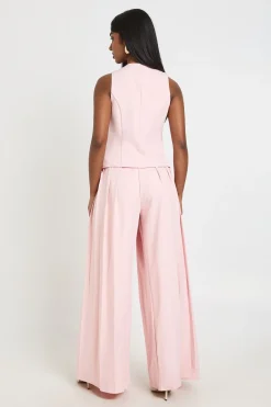 boohoo Pantalon De Tailleur À Jambes Ultra Larges Et Plis<Femme Pantalons|Tailleurs