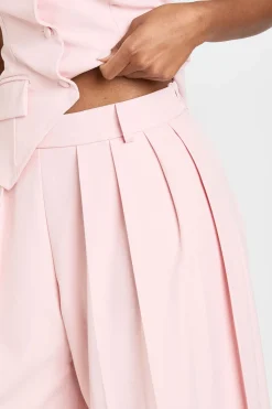 boohoo Pantalon De Tailleur À Jambes Ultra Larges Et Plis<Femme Pantalons|Tailleurs