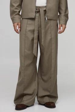 boohooMAN Pantalon De Tailleur À Pinces Coupe Large Coordonné<Homme Ensembles