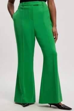 Pantalon De Tailleur Évasé Bootcut Stretch Compact Grande Taille