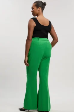 Pantalon De Tailleur Évasé Bootcut Stretch Compact Grande Taille