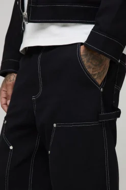 Pantalon de travail en toile pour personnes de grande taille, coupe décontractée