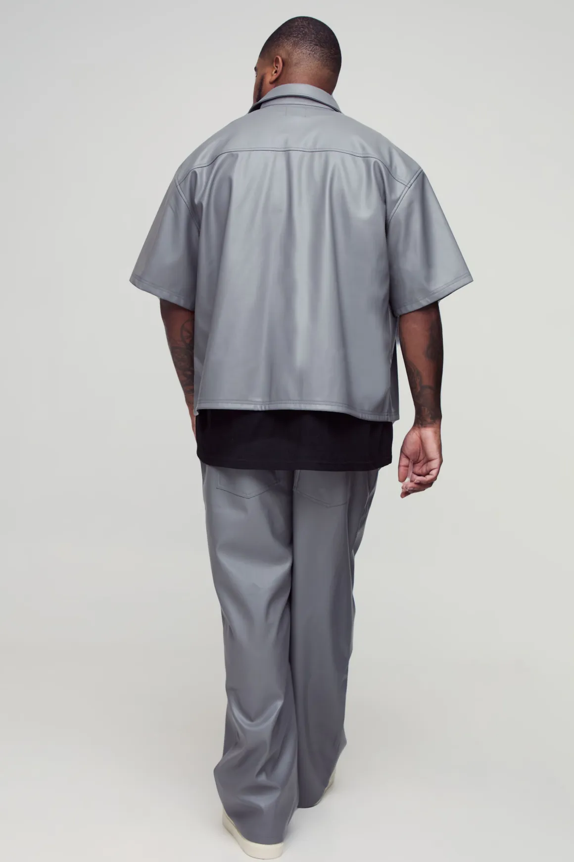 Pantalon de travail à panneau synthétique, coupe décontractée plus, taille fixe