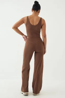Pantalon De Yoga Jambe Droite Ultra Sculptant Avec Détails De Coutures Dsgn Studio