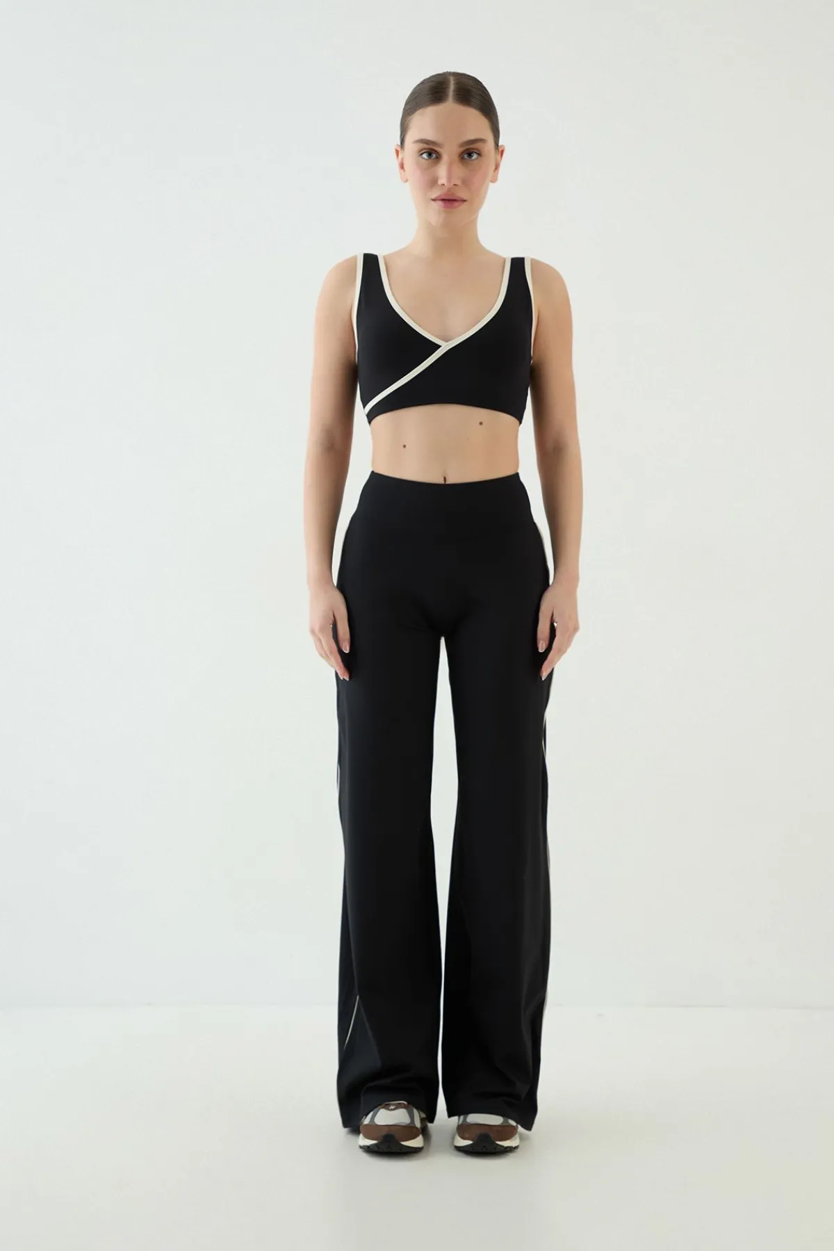DSGN Studio Pantalon De Yoga Jambe Large À Passepoil Contour<Femme Vêtements De Sport|Leggings